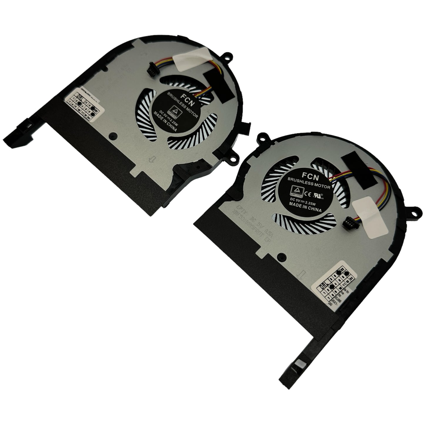 Compatible Cooling Fan Set CPU + GPU for Asus XRF501105PR0T XRF5310005PR0T DFS531005PL0T-FKPD DFS501105PR0T-FKP