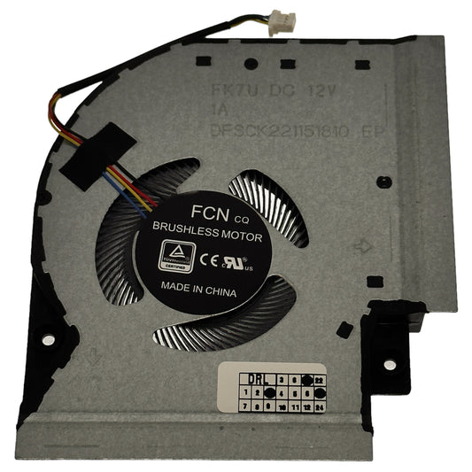 Compatible CPU Cooling Fan for Asus 13NR00L0P11011 DFSCK221151810 FK7U