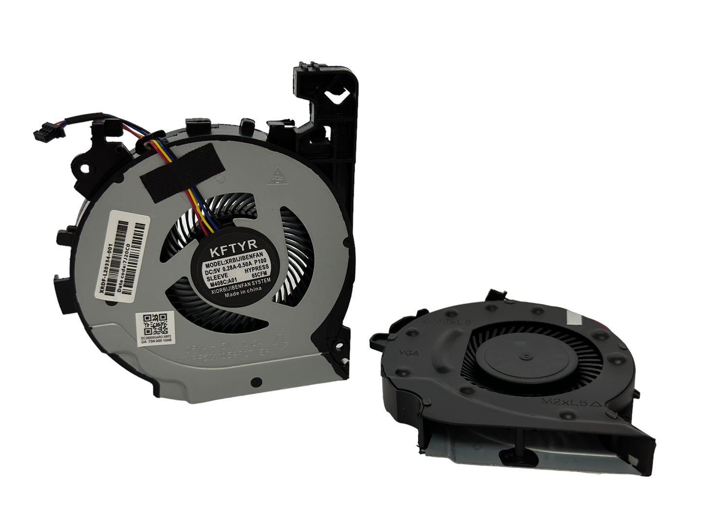 Compatible Cooling Fan Set CPU + GPU for HP L20334-001 L20335-001, DFS481305MC0T FL8T, DFS501105PR0T FLSU