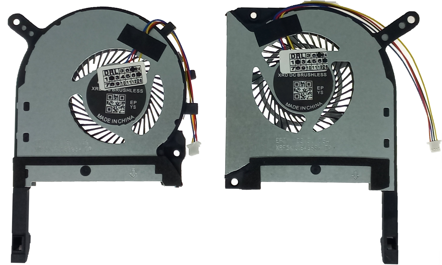 Compatible Cooling Fan Set CPU + GPU for Asus 13NR00S0M09111 1323-01AY0A2 DFS5K12114262H DFS5K12304363H DQ5D577K003 1323-01AW0A2 for GTX1060