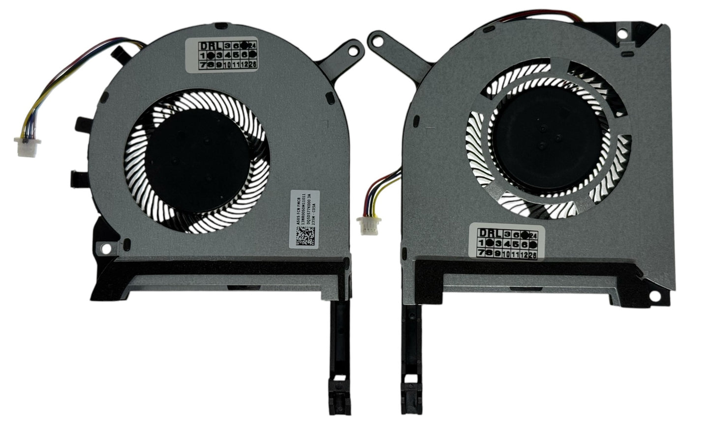 Cooling Fan Set CPU + GPU for Asus 13NR00S0M12011 13NR00S0M12111 13NR00S0M11011 13NR00S0M09011 13NR00S0M09111 DFS5K12114262H DFS5K12304363H
