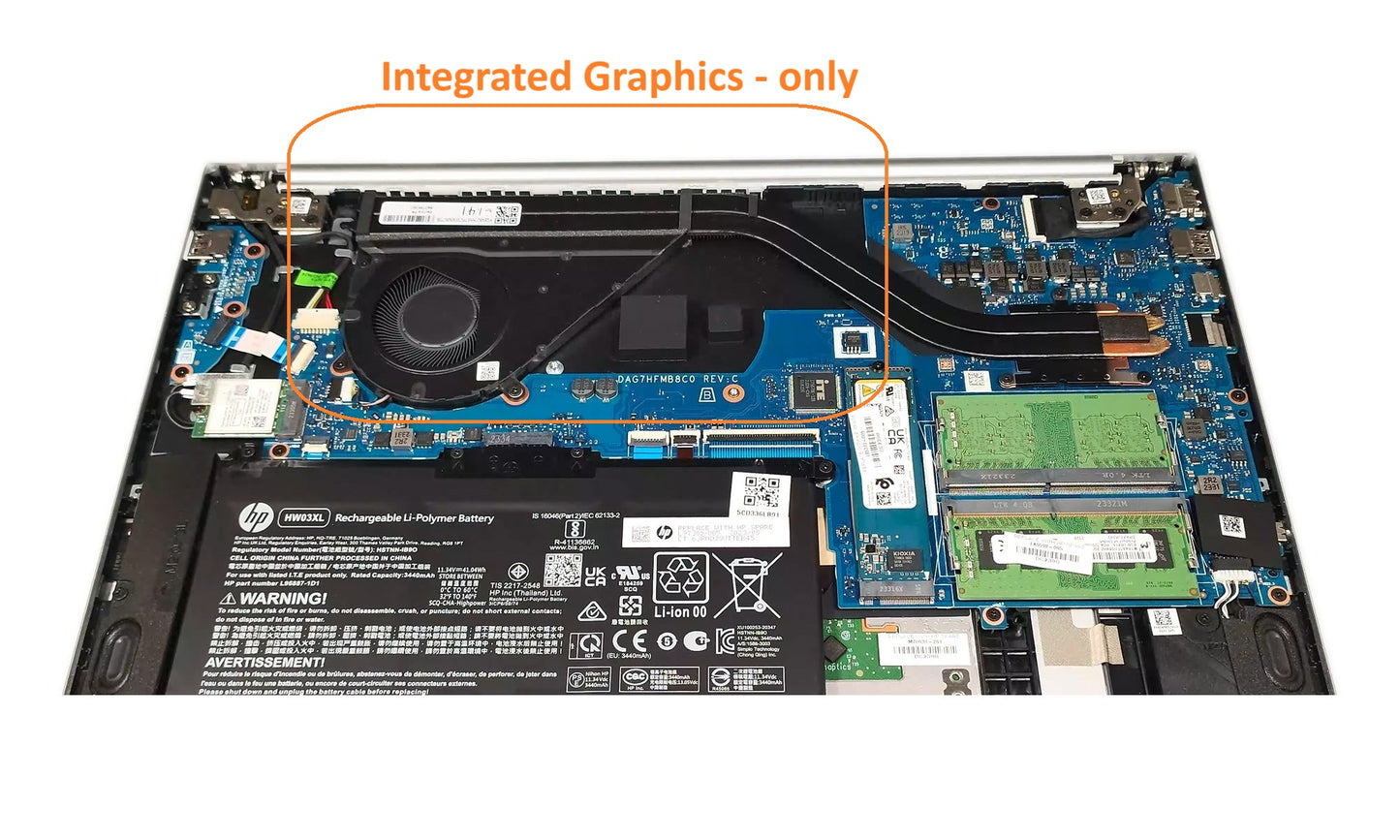 Compatible CPU Cooling Fan for HP with Integrated Graphics TPN-Q245 TPN-Q246, M14818-001 EG50040S1-1C290-S9A