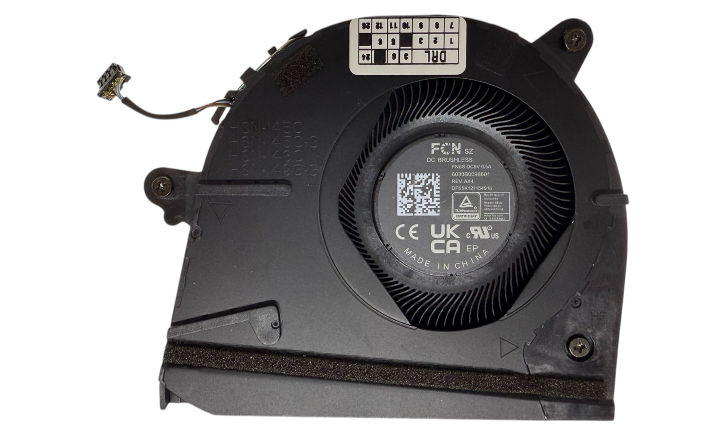 Compatible CPU Cooling Fan for HP N08535-001 HSN-145C HSN-145C-3 HSN-146C HSN-149C-3 6033B0098601 DFS5K121154916 ND75C38-21C13 6033B0099301 EG50040S1-1C450-S9A