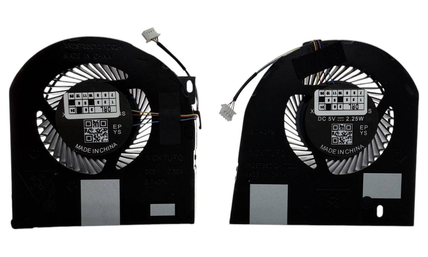 Compatible Cooling Fan Set CPU + GPU for Dell MG75090V1-C160-S9A MG75090V1-C170-S9A NS85C12-17G23 NS85C13-17G24 AT26K004ZCL DAP20-AMD128 AT26K003ZCL