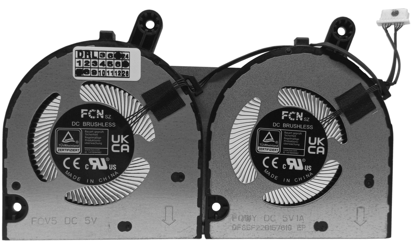 Compatible GPU+CPU Cooling Fan Set for Lenovo 5F10S14105 5F10S14104 BAPA1206R5HY003 DFS5F22B157619