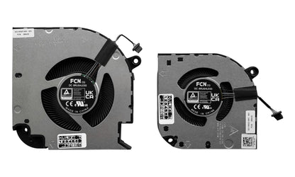 Compatible Cooling Fan Set CPU + GPU for Dell equipped with NVIDIA GeForce RTX 3060 V7P3C 0V7P3C C3MKP 0C3MKP FP6L DFS5L32G054869 EP, FP6M DFS5K221153716 EP