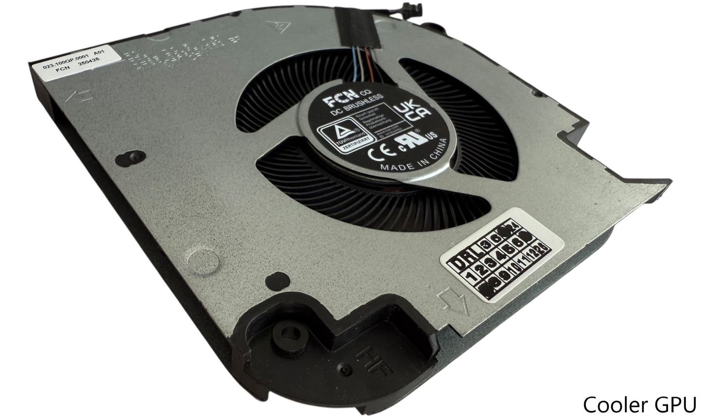 Compatible Cooling Fan Set CPU + GPU for Dell equipped with NVIDIA GeForce RTX 3060 V7P3C 0V7P3C C3MKP 0C3MKP FP6L DFS5L32G054869 EP, FP6M DFS5K221153716 EP