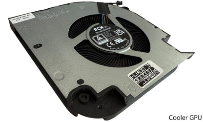 Compatible Cooling Fan Set CPU + GPU for Dell equipped with NVIDIA GeForce RTX 3060 V7P3C 0V7P3C C3MKP 0C3MKP FP6L DFS5L32G054869 EP, FP6M DFS5K221153716 EP