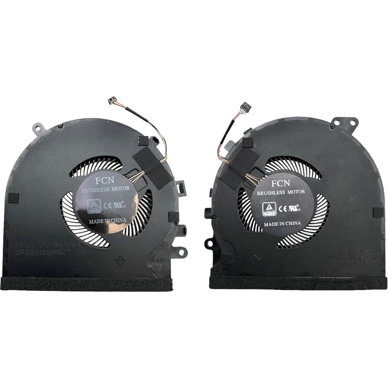 Cooling Fan Set CPU + GPU for Razer DFS5K121142621 FLK7 FNL5 DFS501105PR0T FL6S FM5D