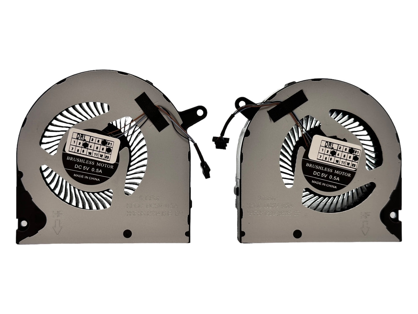 Cooling Fan Set CPU + GPU for Dell PC01D 0PC01D F3DF0 0F3DF0  MG75090V1-C200-S9A MG75090V1-C210-S9A 023.100I3.0001 023.100I4.0011 DFS5H22314565J-FMHA