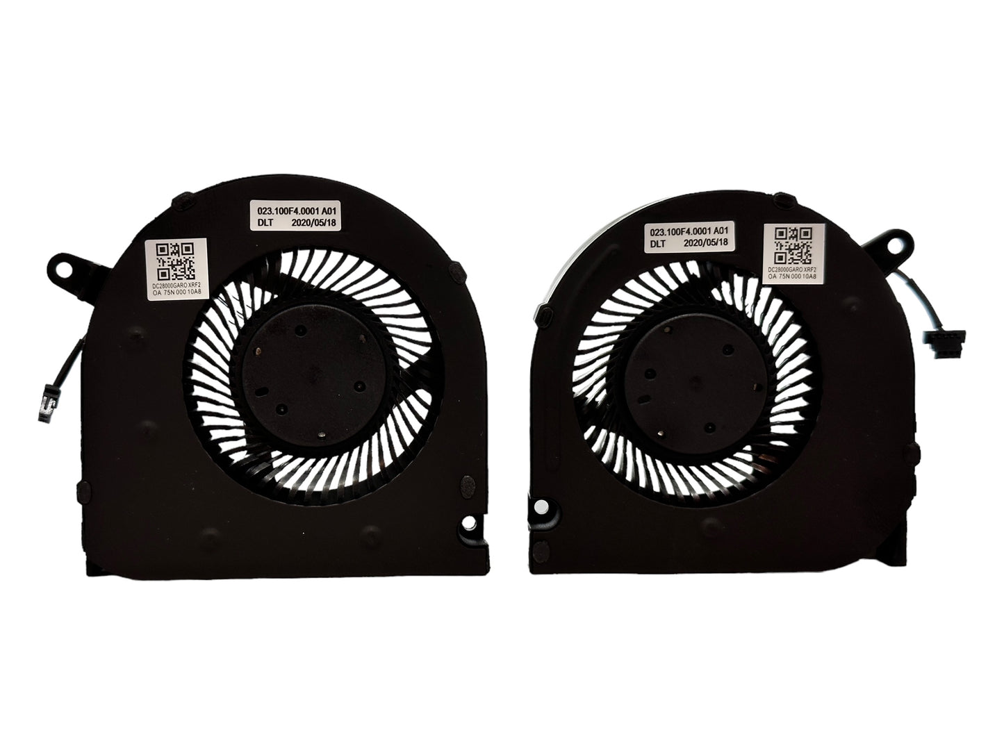 Cooling Fan Set CPU + GPU for Dell PC01D 0PC01D F3DF0 0F3DF0  MG75090V1-C200-S9A MG75090V1-C210-S9A 023.100I3.0001 023.100I4.0011 DFS5H22314565J-FMHA